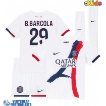Paris Saint-Germain Bradley Barcola #29 Replica Away Minikit 2025-26 Short Sleeve (+ pants)